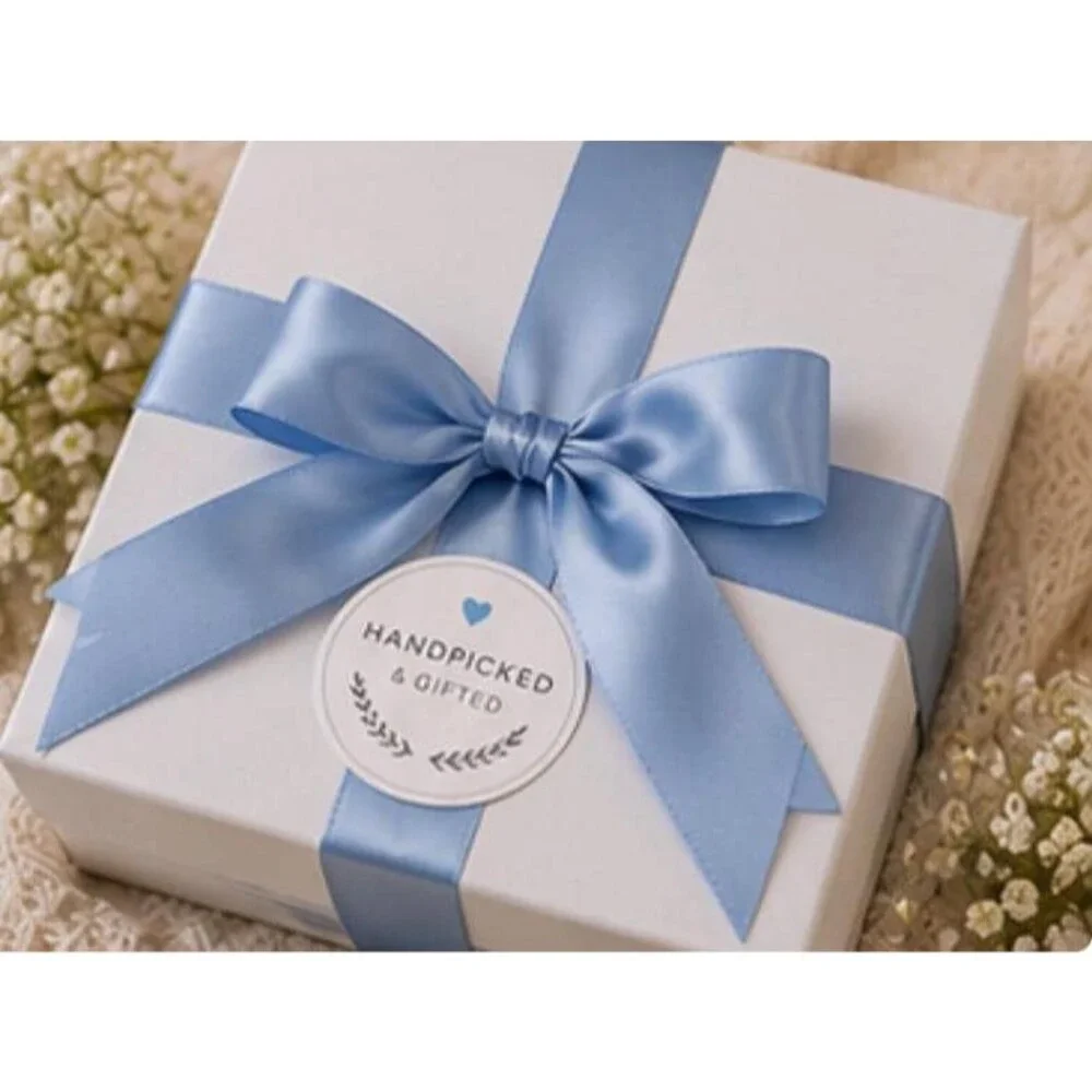 Blue Self Care Gift Box for Women | Spa Gift Basket | Relaxation Gift Set | Birt
